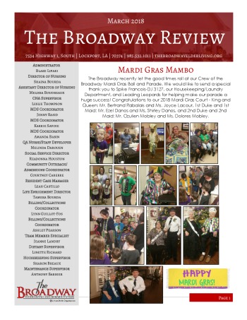 thumbnail of Broadway March 2018 Newsletter
