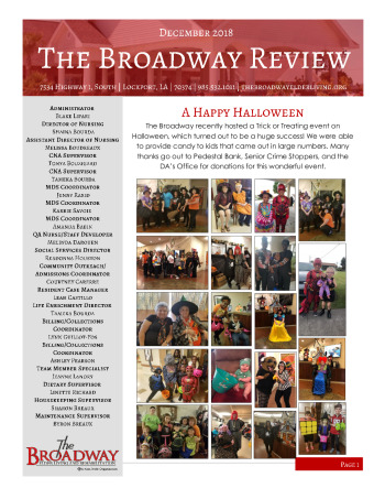 thumbnail of Broadway December 2018 Newsletter