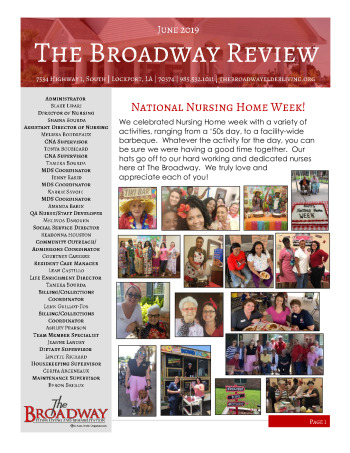 thumbnail of Broadway June 2019 Newsletter