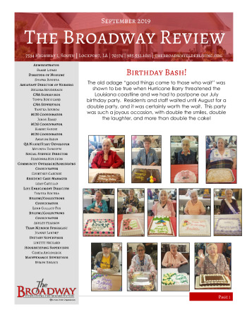 thumbnail of Broadway September 2019 Newsletter